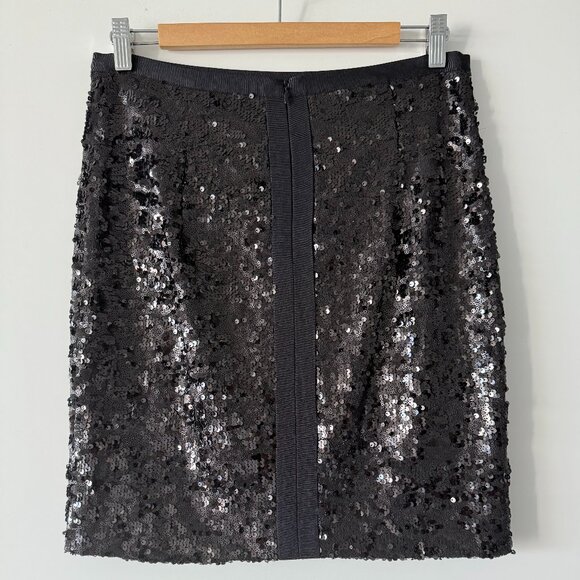 Judith & Charles Black Sequined Skirt – Size 6 – Current 24/7 Sequins Trend - Picture 2 of 5